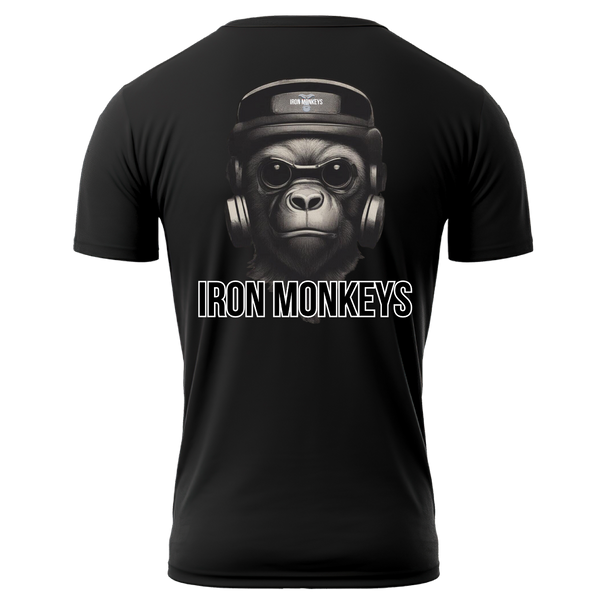 Monkey Motion - Iron Monkeys - Zwart SportShirt Monkey
